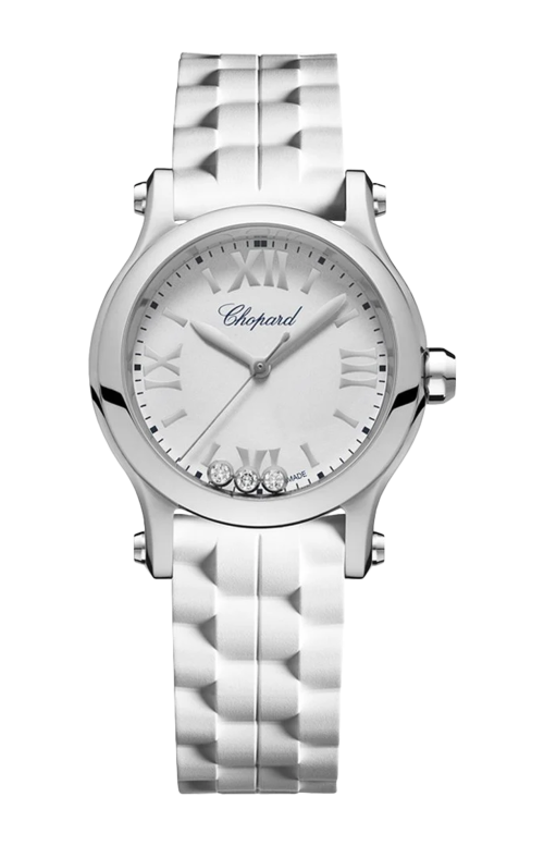 HAPPY SPORT 30 MM, QUARZO,  LUCENT STEEL™, DIAMANTI - 278590-3001