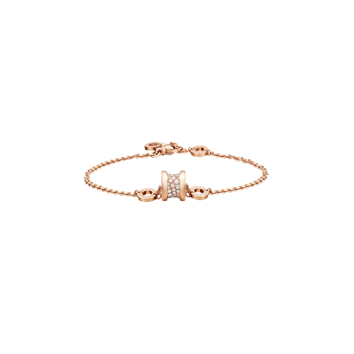 BRACCIALE B.ZERO1 IN ORO ROSA CON PAVÈ DI DIAMANTI - BR857358 - BR857358