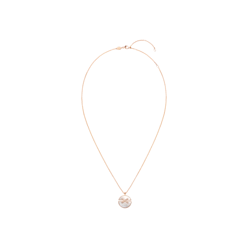 CHAUMET - COLLANA JEUAX DE LIENS HARMONY MODELLO MEDIO IN ORO ROSA CON DIAMANTI E MADREPERLA - 084494