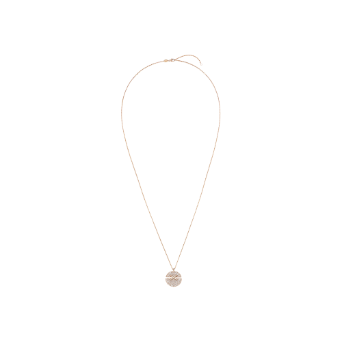 CHAUMET - COLLANA JEUX DE LIENS HARMONY IN ORO ROSA CON PAVÉ DI DIAMANTI - 084227 - 084227