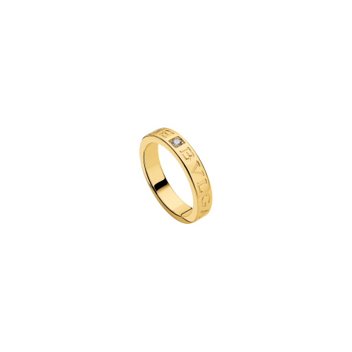 ANELLO BVLGARI BVLGARI IN ORO GIALLO CON DIAMANTE - AN854462 - AN854462