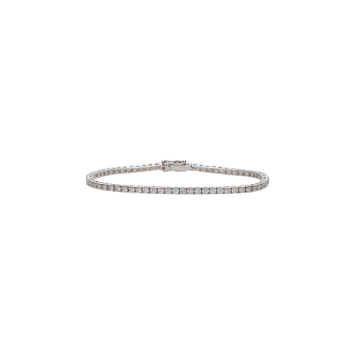 BRACCIALE TENNIS IN ORO BIANCO E DIAMANTI - 62849367