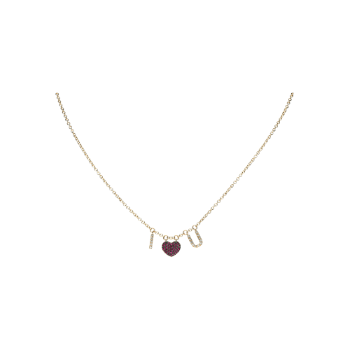 COLLANA GIROCOLLO IN ORO ROSA CON SCRITTA 