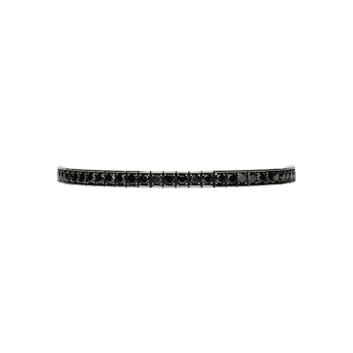 Bracciale tennis oro nero e diamanti neri taglio brillante - 20 cm - BR10LPMB/BK