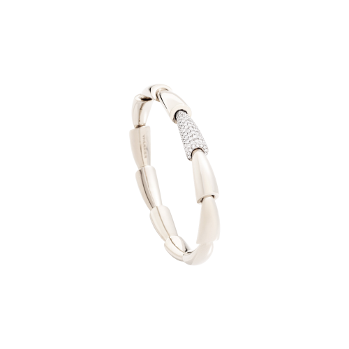 BRACCIALE CALLA MIDI IN ORO BIANCO 18K E DIAMANTI
