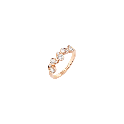 CHAUMET - ANELLO JOSÉPHINE RONDE D'AIGRETTES IN ORO ROSA E DIAMANTI - 083843 - 083843