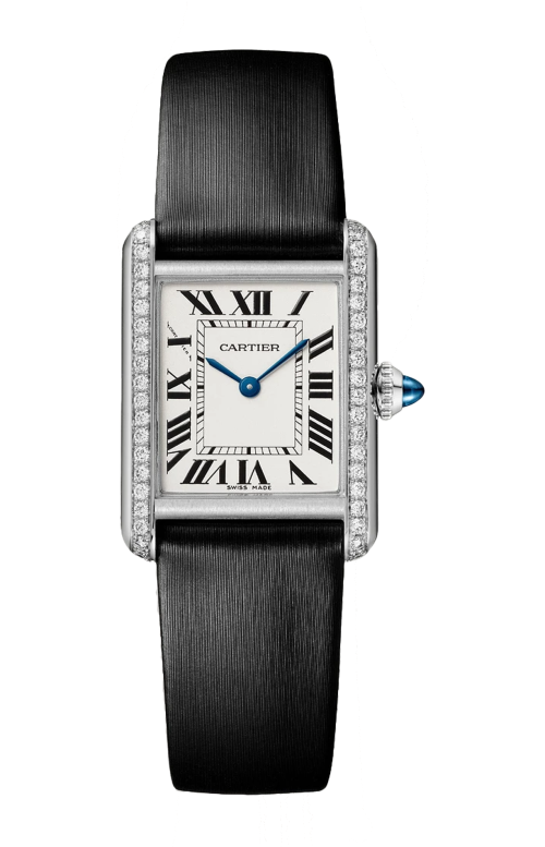 TANK MUST DE CARTIER, MODELLO PICCOLO, ACCIAIO, DIAMANTI,  QUARZO - W4TA0031