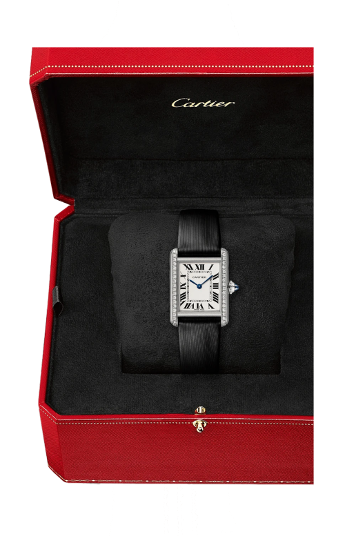 TANK MUST DE CARTIER, MODELLO PICCOLO, ACCIAIO, DIAMANTI,  QUARZO - W4TA0031