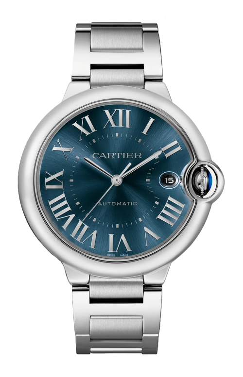 BALLON BLEU DE CARTIER, 40 MM,  ACCIAO, QUADRANTE BLU - WSBB0061