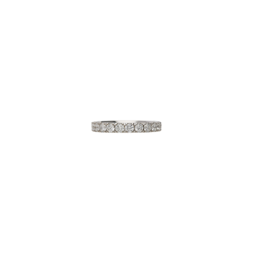 ANELLO VERETTA IN ORO BIANCO E DIAMANTI - 093-FE-08