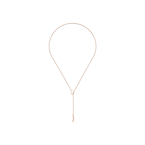 COLLANA LARIAT GUCCI LINK TO LOVE IN ORO ROSA - YBB662110002 - YBB662110002