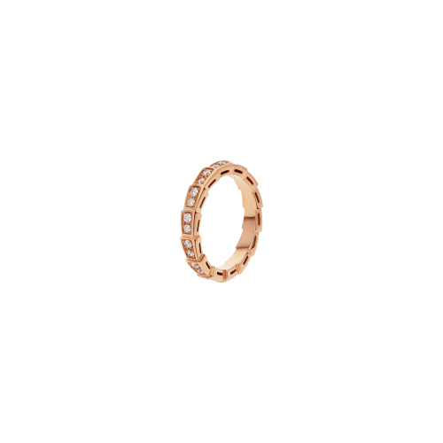 ANELLO SERPENTI VIPER IN ORO ROSA E DIAMANTI - AN856980