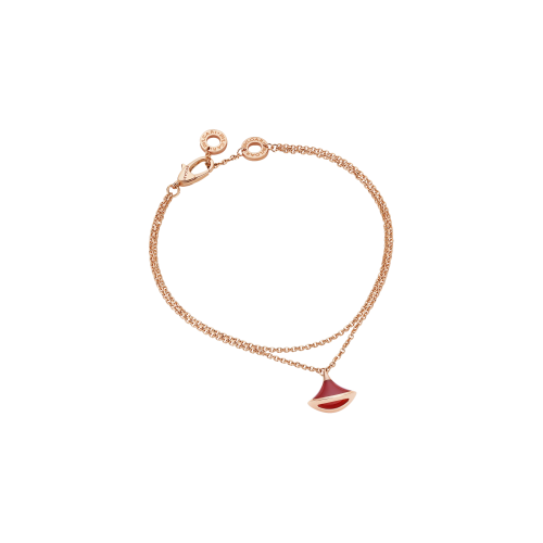 BRACCIALE DIVAS' DREAM IN ORO ROSA E CORNIOLA - BR859362 - BR859362