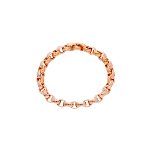 BRACCIALE A MAGLIE IN ORO ROSA - M01