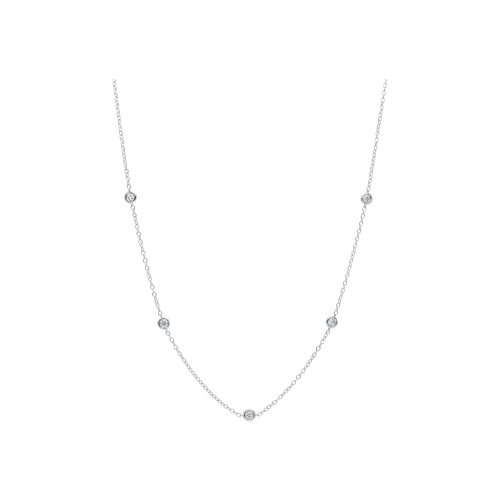 COLLANA IN ORO BIANCO CON DIAMANTI - M80A05010200912