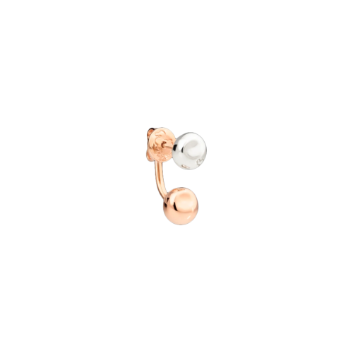 DODO PEPITA - ORECCHINO PIERCING PEPITA SINGOLO IN ORO ROSA E ARGENTO - DHC1010PEPIT0009A - DHC1010PEPIT0009A