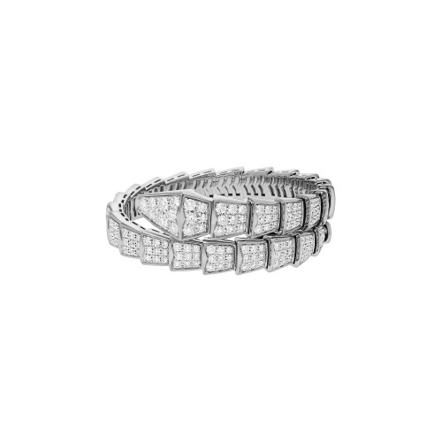 BRACCIALE SERPENTI VIPER IN ORO BIANCO E FULL PAVÈ DI DIAMANTI - BR855231 - BR855231