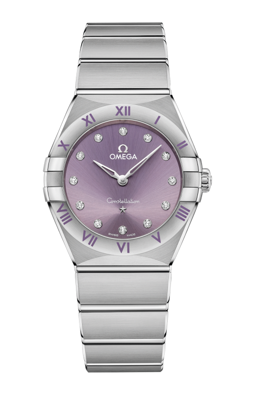 CONSTELLATION QUARTZ 28 MM QUADRANTE VIOLA E INDICI DIAMANTI BIANCHI - 131.10.28.60.60.002