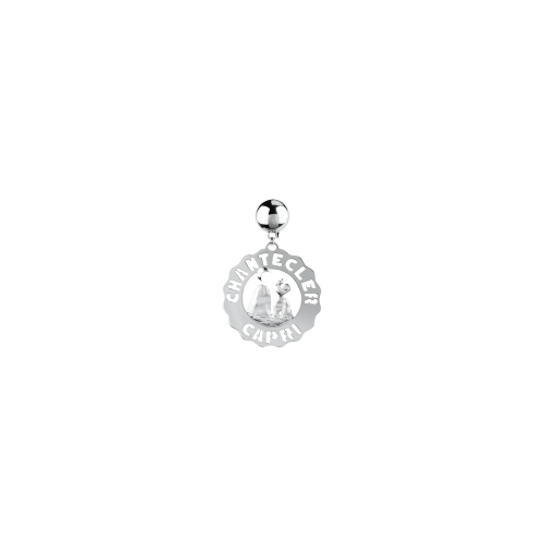 ORECCHINO SINGOLO LOGO FARAGLIONI PICCOLO IN ARGENTO - 38915