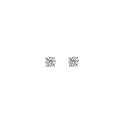 ORECCHINI PUNTO LUCE IN ORO BIANCO E DIAMANTI CERTIFICATI IGI - 326-BO-4907
