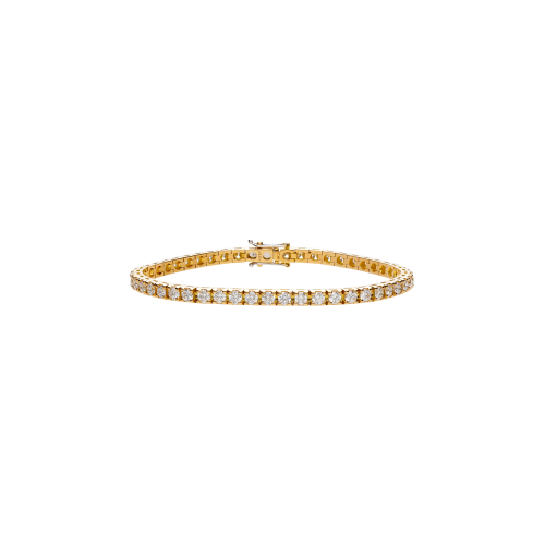 BRACCIALE TENNIS IN ORO ROSA CON DIAMANTI - 329-L1051-H2-OR