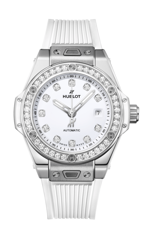 BIG BANG ONE CLICK STEEL WHITE DIAMONDS 33MM - 485.SE.2210.RW.1204