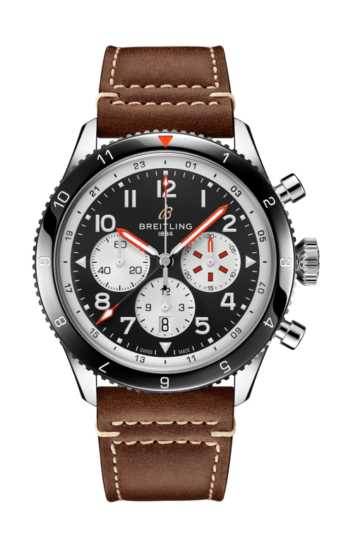 SUPER AVI B04 CHRONOGRAPH GMT 46 MOSQUITO ACCIAIO INOSSIDABILE - NERO - YB04451A1B1X1