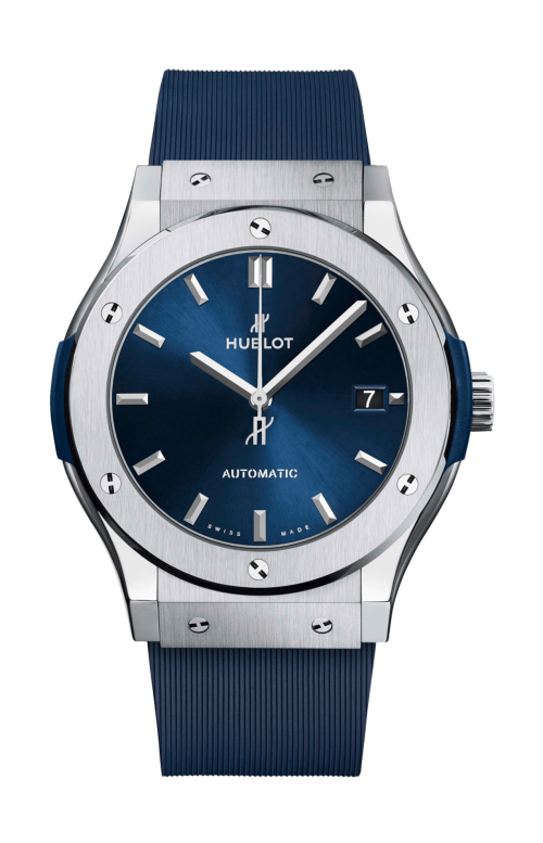 CLASSIC FUSION TITANIUM BLUE 45 MM - 511.NX.7170.RX