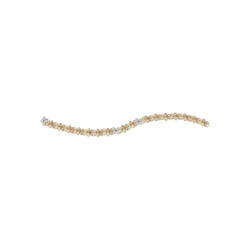 BRACCIALE AMA GODDES IN ORO ROSA, GIALLO E BIANCO
