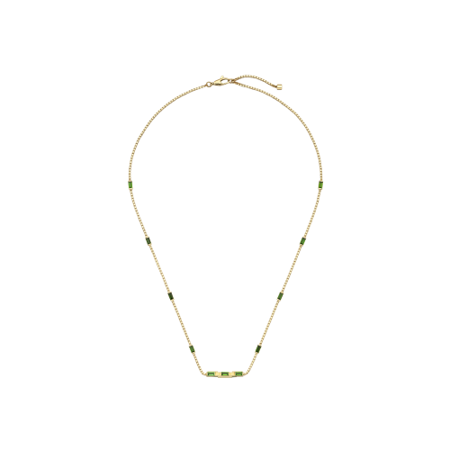 COLLANA LINK TO LOVE IN ORO GIALLO E TORMALINA VERDE - YBB702394002 - YBB702394002