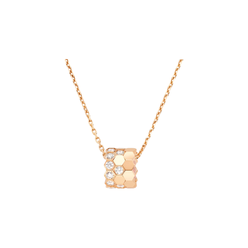 CHAUMET - COLLANA BEE MY LOVE MISURA MEDIA IN ORO ROSA E DIAMANTI - 085420 - 085420