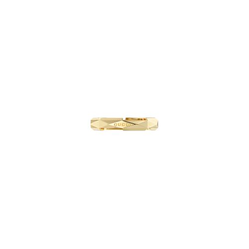 ANELLO GUCCI LINK TO LOVE IN ORO GIALLO CON BORCHIE - YBC662177001 - YBC662177001