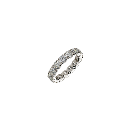 ANELLO VERETTA IN ORO BIANCO E DIAMANTI - 276-15041-30