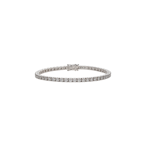 BRACCIALE TENNIS IN ORO BIANCO E DIAMANTI - 329-L1051-H