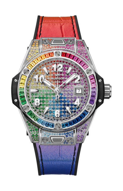 BIG BANG ONE CLICK STEEL RAINBOW 33 MM - 485.SX.9900.LR.0999