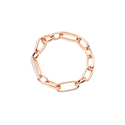 BRACCIALE ICONICA IN ORO ROSA CON DIAMANTI - PBB7129O7WHRDB000 - PBB7129O7WHRDB000