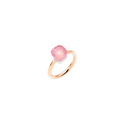 ANELLO NUDO PETIT IN ORO ROSA E QUARZO ROSA - PAB4030O6000000QR - PAB4030O6000000QR