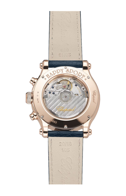 HAPPY SPORT CHRONO 40 MM, AUTOMATICO, ORO ROSA ETICO, DIAMANTI - 274653-5001