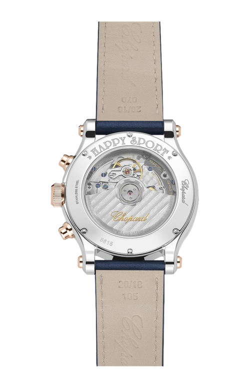 HAPPY SPORT CHRONO 40 MM, AUTOMATICO, ORO ROSA ETICO, ACCIAIO INOX, DIAMANTI - 278615-6001