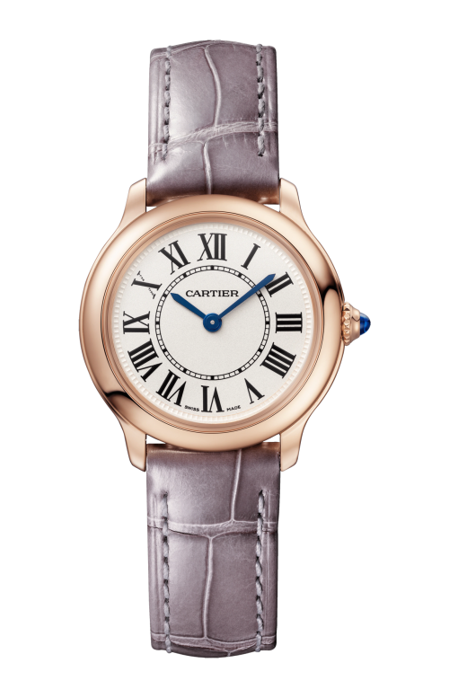 RONDE LOUIS CARTIER 29 MM, ORO ROSA, PELLE - WGRN0013