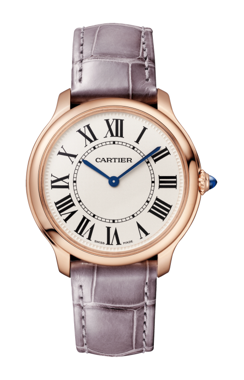 RONDE LOUIS CARTIER 36 MM, ORO ROSA, PELLE - WGRN0012