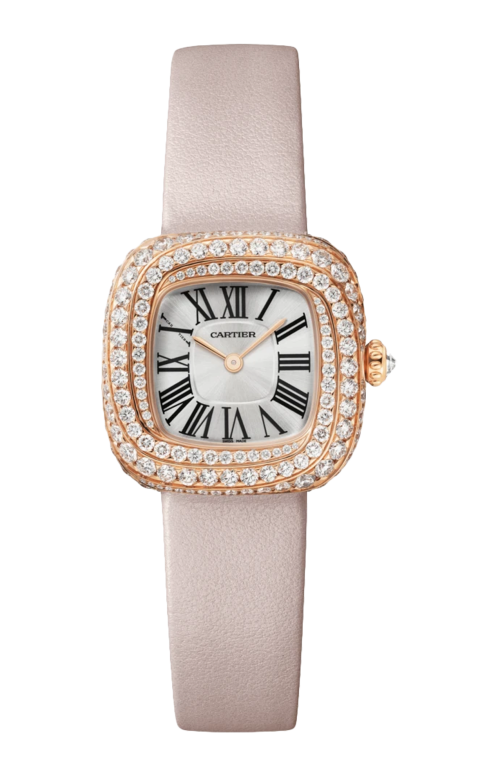 COUSSIN DE CARTIER, MODELLO PICCOLO, QUARZO, ORO ROSA, DIAMANTI - WJCS0004
