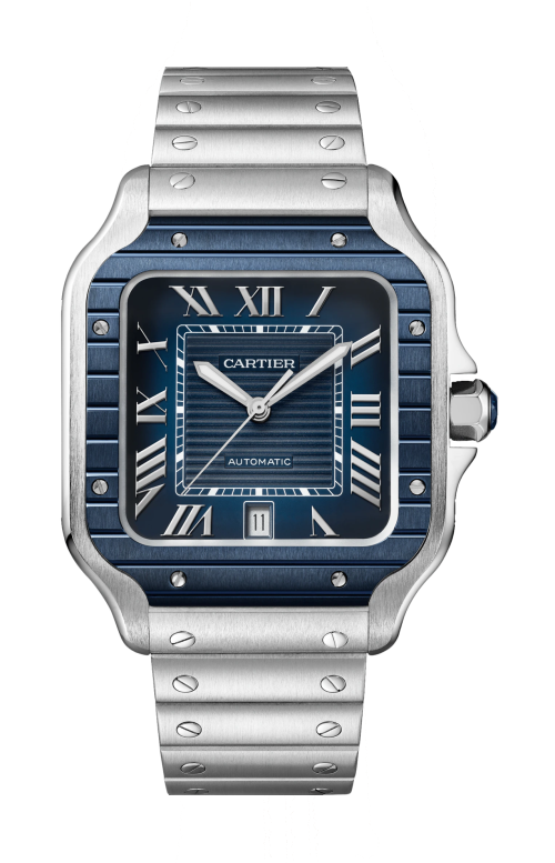 SANTOS DE CARTIER MODELLO GRANDE CON CINTURINI INTERCAMBIABILI - WSSA0048
