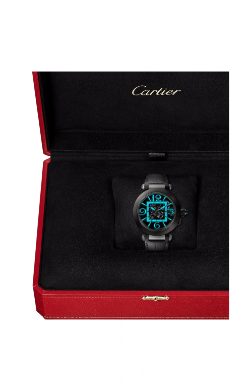 PASHA DE CARTIER, 41 MM, ACCIAIO, SCHELETRATO, AUTOMATICO - WHPA0017
