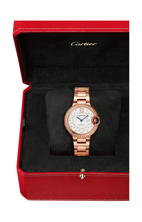 BALLON BLEU DE CARTIER 36 MM, AUTOMATICO, ORO ROSA, DIAMANTI - WJBB0083
