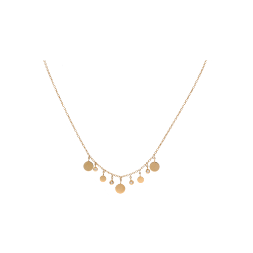 COLLANA GIROCOLLO IN ORO ROSA CON DIAMANTI