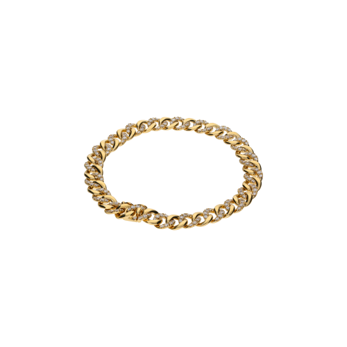 BRACCIALE GROUMETTE IN ORO GIALLO GROUMETTE E DIAMANTI - 234-5637-OG