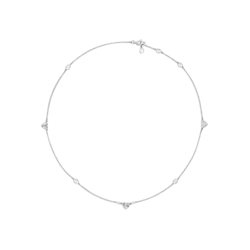 COLLANA INTERLOCKING GG 18 CARATI CON STELLA - YBB679116001