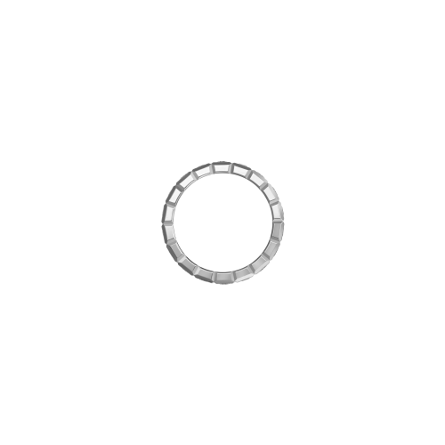 ANELLO ICE CUBE IN ORO BIANCO ETICO, SEMI-PAVÉ DI DIAMANTI - 829834-1039 - 829834-1040