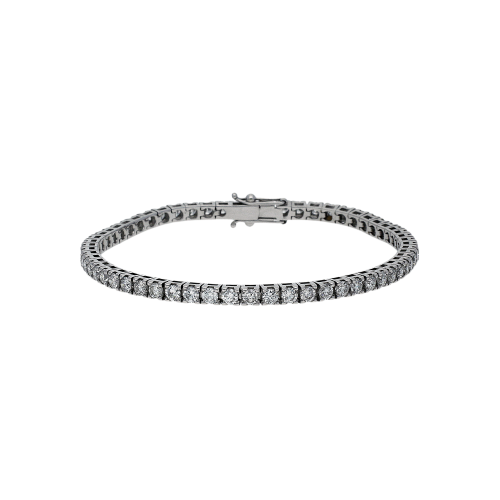 BRACCIALE TENNIS IN ORO BIANCO CON DIAMANTI - 417-P350